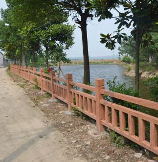 芜湖乡村河道仿木护栏